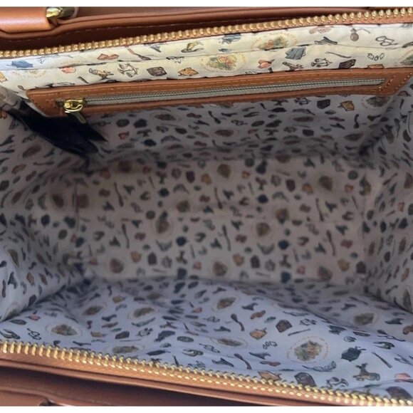 Vintage Harry Potter Wizarding World Brown Leather Purse Cross Body Shoulder - Picture 9 of 16